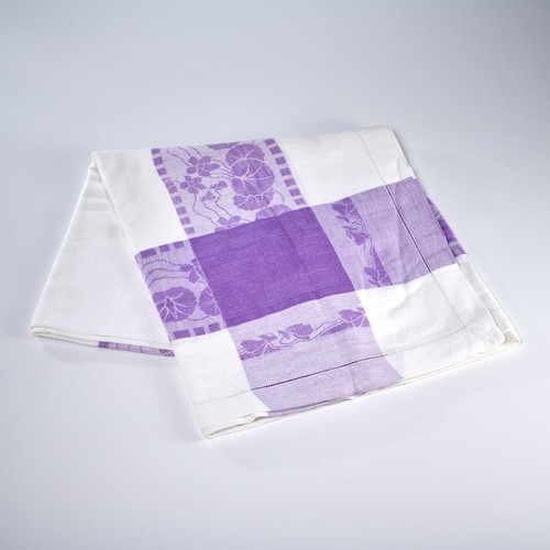 Vtg purple white floral - vtg,